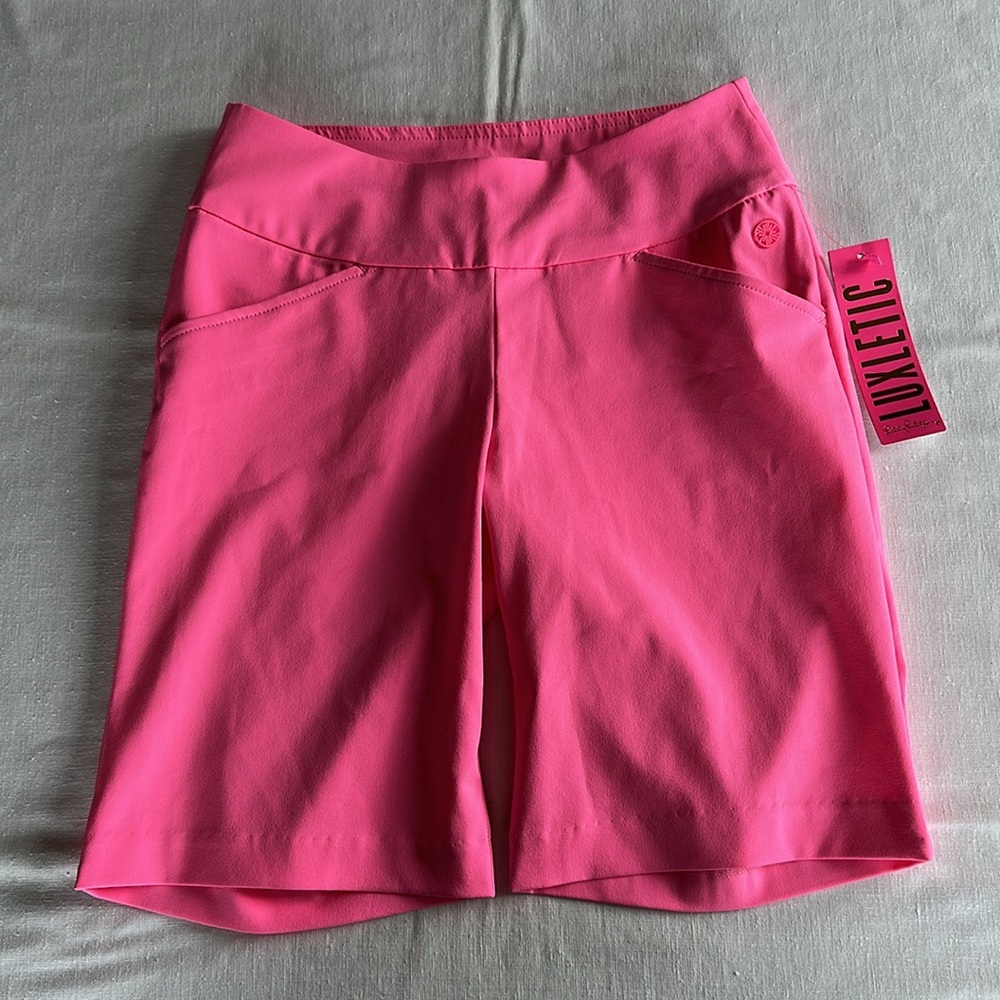 Lilly Pulitzer Reid Short Havana Pink 00 NWT